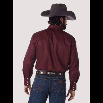 Рубашка Wrangler® Cowboy Cut® Work Shirt Firm Finish