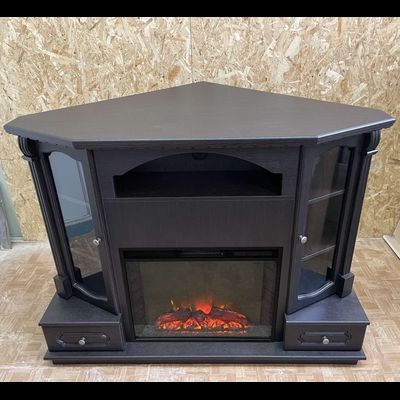 Угловой электрокамин Вилс BL с очагом Sparta 25.5 LED