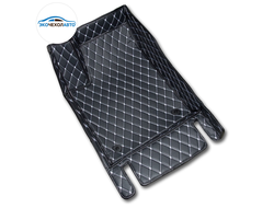 Коврики ЭЛИТ 3D черная экокожа и бежевая отстрочка