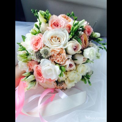 Букет невесты &amp; Бутоньерка № 1321