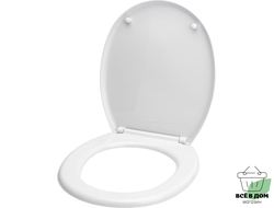 Сиденье для унитаза жесткое "АНИ" белый (WS0100)