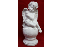 Ангел на шаре изящный 47*23см   2кг   полистоун Россия 2288/013041