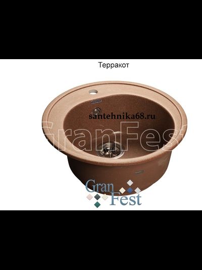 Керамическая мойка для кухни Granfest GF-R510 круглая мойка