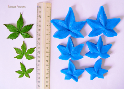 "Девичий виноград пятилистник" Силиконовый молд (вайнер)