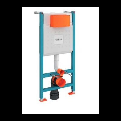 Комплект: инсталляция Vitra Core 732-5800-001 и панель смыва Root R 740-2211, черный матовый, для унитазов 3/6 л, глубина установки 12 см, 800-1874