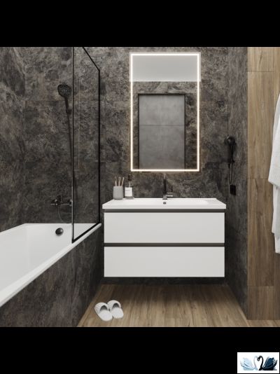 Керамогранит Laparet Galaxy Nero MR 59,5 х 119,1 см графитовый матовый