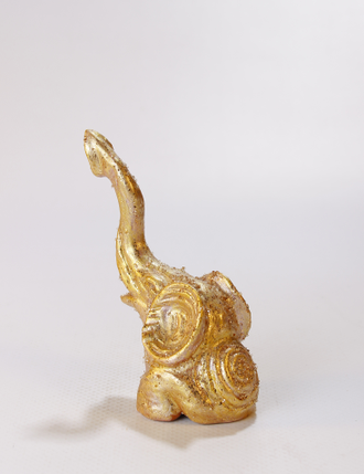 СУВЕНИР "Слонёнок -радостный" золотой