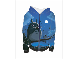 Толстовка на молнии с полной запечаткой Мой сосед Тоторо, Totoro №32