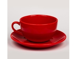 Чайная пара 300 мл красная