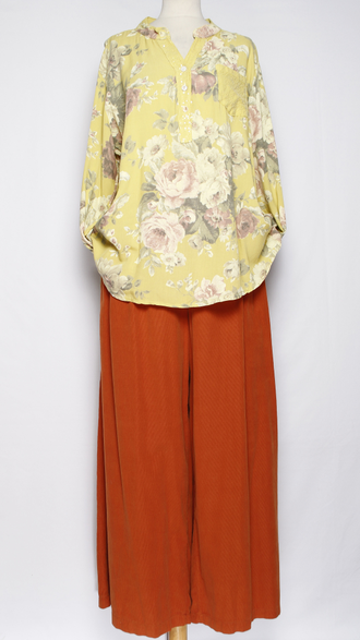 РУБАШКА БОХО "Карман пайетки" розы фуксия, желтая, голубая до р.54