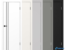 Дверь Оптима Порте экошпон Неаполь 205 молдинг c алюминиевой кромкой купить в Челябинске | КВИРТЕК