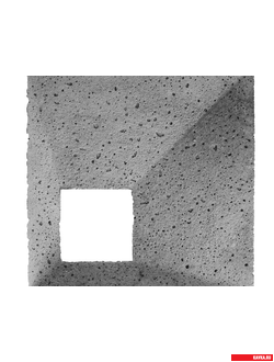 ЭЛЕМЕНТ "PIXEL", цв.Серый Brut (200х200х28мм), 25шт=1м2. 28кг/м2