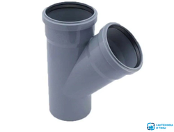 Тройник для внутренней канализации  110х110х45° МультиМир