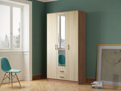 Трио шкаф Эко Ясень шимо темный/Ясень шимо светлый