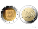 Латвия 2 евро 2025 год - Исторические области Латвии - Селия