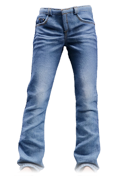 Мужские джинсы (голубые) - 1/6 Realistic Jeans men's light blue (24XG108A) - VSTOYS