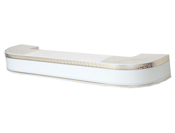 180 карниз УЛЬТРАКОМПАКТ МЕАНДР золото/белый 3х рядный  [48702]