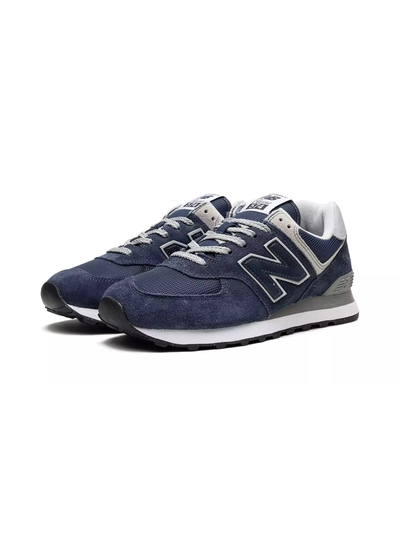 New Balance 574 Navy Grey с мехом