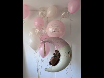 Набор шаров на выписку "нежной малышке"