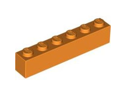 Brick 1 x 6, Orange (3009 / 4125974 / 4162760 / 4189007)