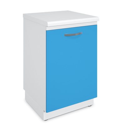 Тумба металлическая с полкой на подиуме ТМД-1.0