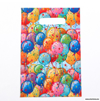 Пакет "Воздушные шарики", полиэтиленовый, 20х30 см, 30 мкм