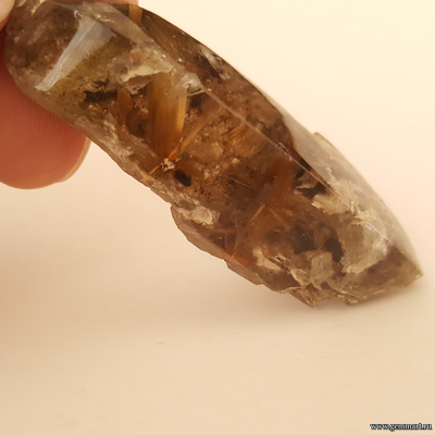 Дымчатый кварц с включением рутила и кварцит-серицитового сланца 65*25*20мм