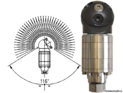 Насадка для мойки емкостей А42-R с гидроприводом; 40 л/мин; 40-160 бар;(нерж).вход 1/2г.