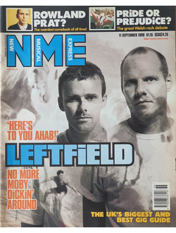 NME Magazine 11 September 1999 Leftfield Cover, Иностранные музыкальные журналы, Intpressshop