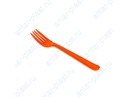Вилка пластиковая оранжевая 18 см ПРЕМИУМ (50 шт.)
