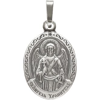 Ангел Хранитель, нательная именная икона (образок)