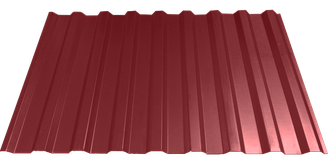 Профнастил С-21, красно-коричневый (0.45мм)
