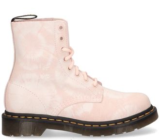 БОТИНКИ DR. MARTENS 1460 PASCAL TIE DYE SHELL PINK / WHITE PRINTED SUEDE