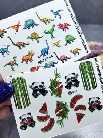 Набор слайдеров для ногтей в ассортименте (2 штуки) №49