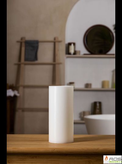 Гладкий парафиновый плафон для LED свечей - 9,2*20см