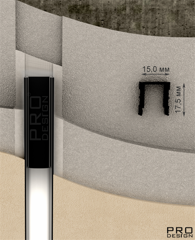 Декоративный стеновой профиль Pro Design 536 Черный