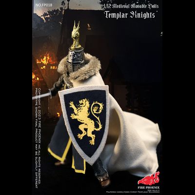 Рыцарь-крестоносец - Коллекционная фигурка 1/12 SCALE Medieval Templar Knights (FP018) - FIRE PHOENIX