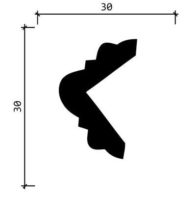 Угол DD06 - 30*30*2000мм