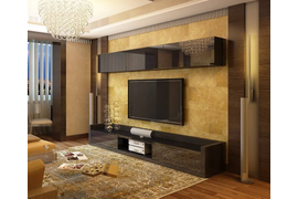 Гостиная , 2100 мм. Материал фасадов АКРИЛ. Срок изготовления 21 рабочий день. Цена на момент заказа 26000 руб