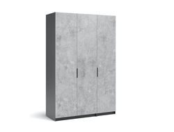 Шкаф РОНДО Софт 150.1/ручка СА-1/1 Антрацит/Бетон натуральный