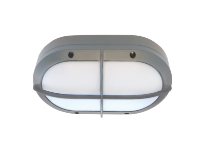 Светильник накладной Ecola B4148S влагозащ.матов.овал решет.серый алюм.2*GX53 IP65 215х135х65 FS53LSECS