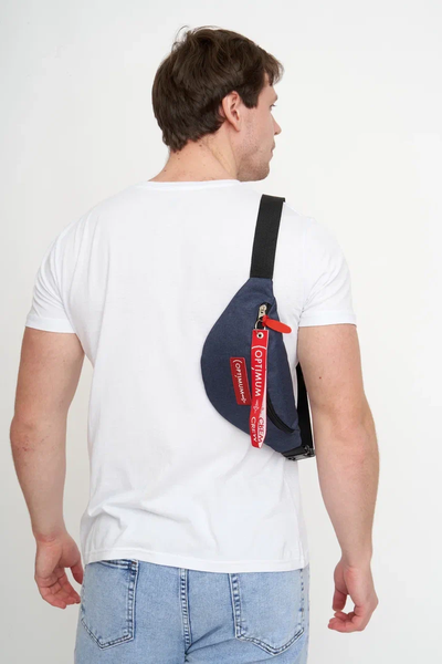 Сумка на пояс Optimum Mini RL, синяя