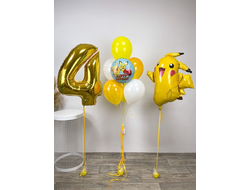 Композиция с днем рождения Пикачу