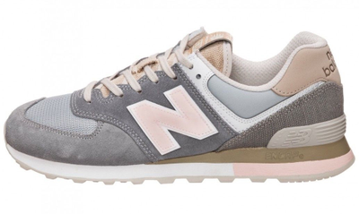 New Balance 574 BSG (Серые с розовым)