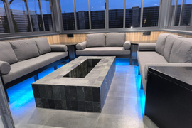 Выполнили проект &quot;Зона отдыха в костровой&quot;