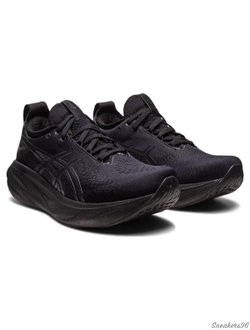 ASICS GEL-Nimbus 25 Black / Pure Silver  Мужские (41-45)