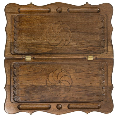 Нарды резные с шашками "Герб Армении" от мастера Саркиса Петросяна