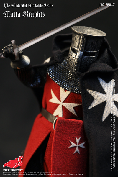 Рыцарь мальтийского ордена - Коллекционная фигурка 1/12 SCALE Medieval Malta Knights (FP017) - FIRE PHOENIX