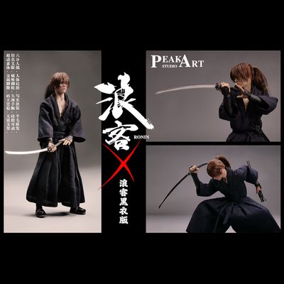 ПРЕДЗАКАЗ - Бродяга Кэнсин (в черном) - КОЛЛЕКЦИОННАЯ ФИГУРКА 1/6 scale Roku black version (PA2403A) - PEAKART STUDIO ?ЦЕНА: 38900 РУБ.?