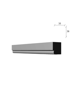 молдинг МЛ-131 гипсовый для стены